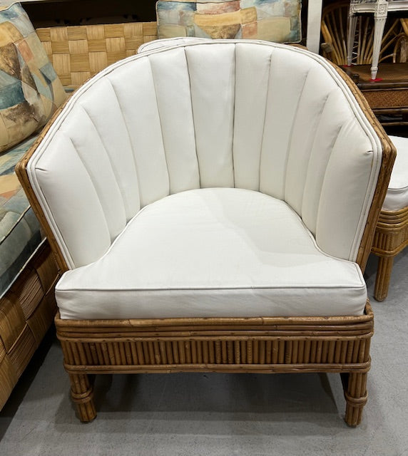 vintage split bamboo rattan set