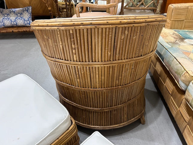 vintage split bamboo rattan set