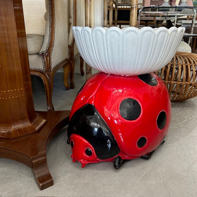 terracotta ladybug planter