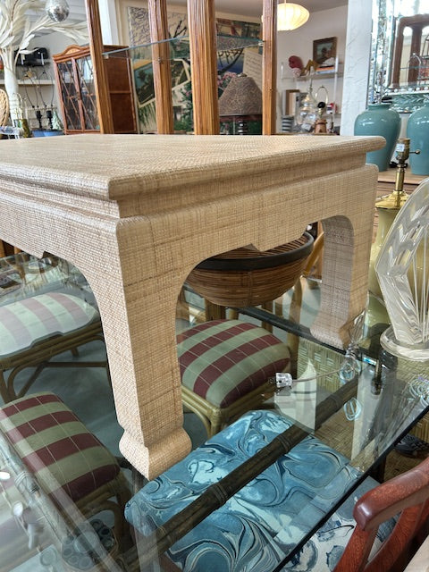 Harrison Van Horn raffia wrapped coffee table