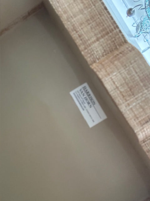 Harrison Van Horn raffia wrapped coffee table