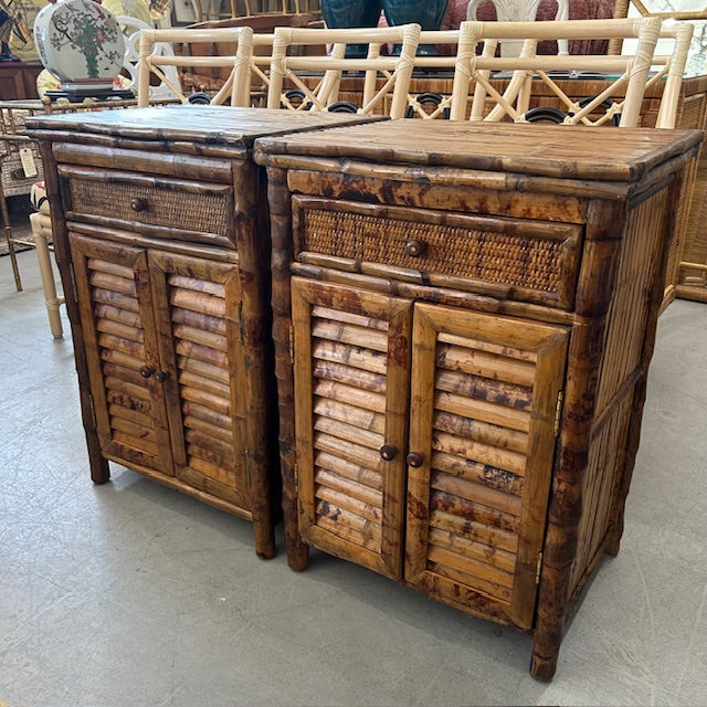 split bamboo cabinets