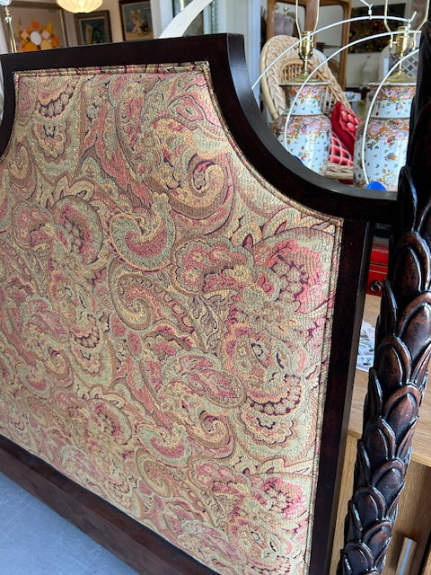 palm frond queen headboard