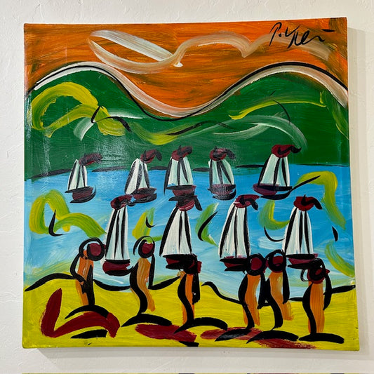 Peter Keil boats painting