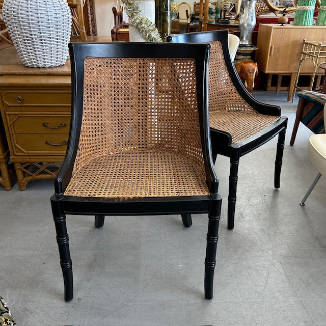 double cane faux bamboo chair