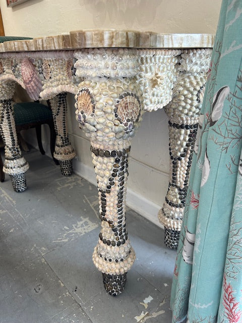 encrusted shell console