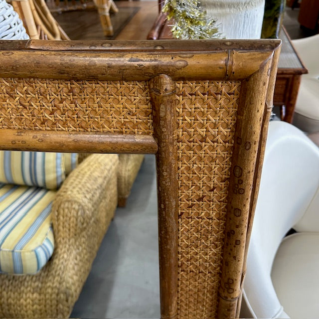McGUIRE bamboo & cane mirror