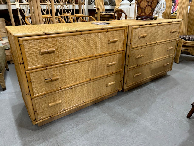 cane rattan Bielecky Brothers chest