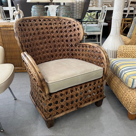 cane rattan club chair