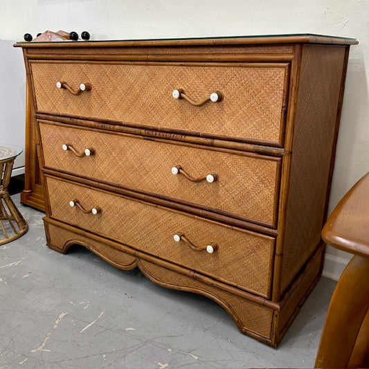 Pierce Martn cane rattan woven chest