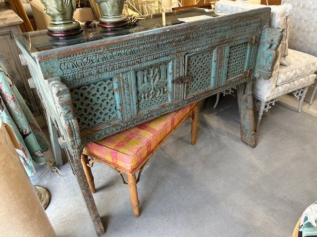 antique Indian Dowry cabinet chest