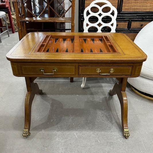 leather game table