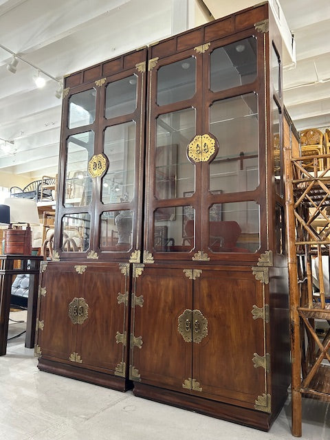 vintage pair cabinets