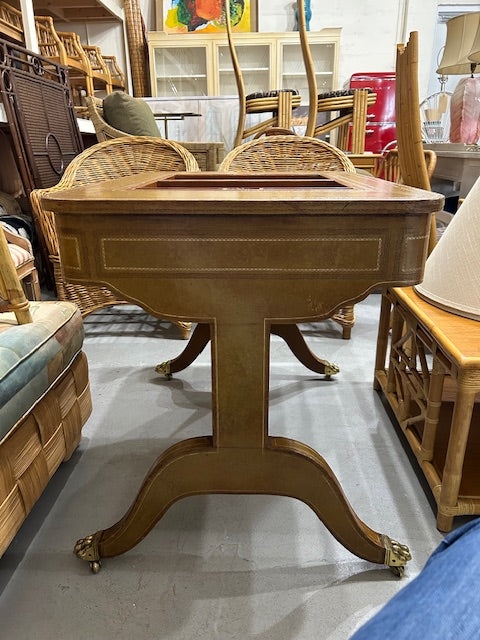 leather game table