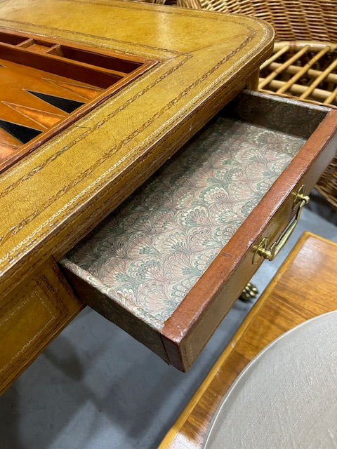 leather game table
