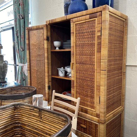 cane rattan wicker cabinet