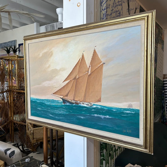 John A English schooner painting
