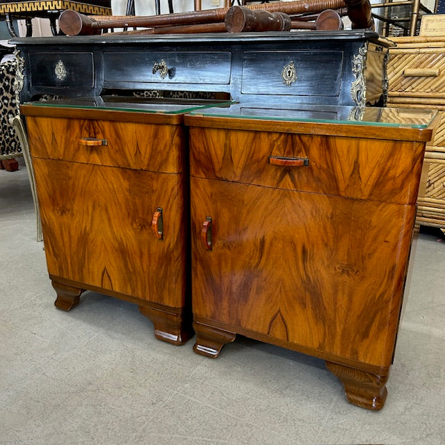 Art Deco nightstand cabinets