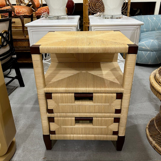 Donghia wicker cane night table