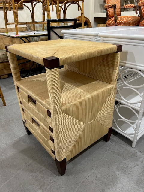 Donghia cane wrapped night table