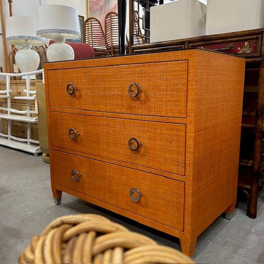 Century Curated grasscloth chest