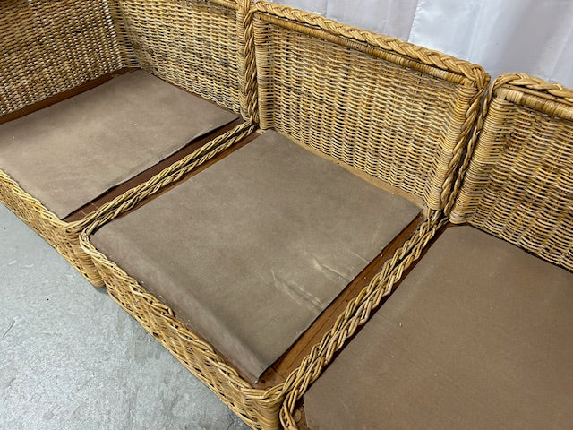 6 piece vintage sectional sofa