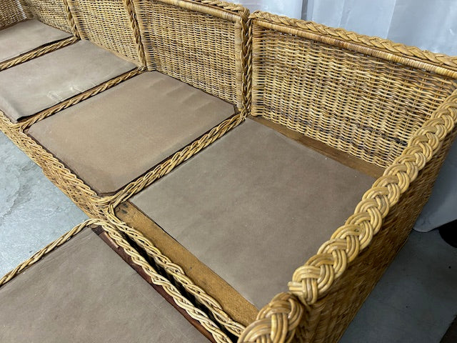 6 piece vintage sectional sofa