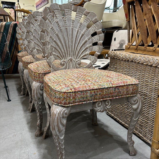 Grotto shell back aluminum chairs
