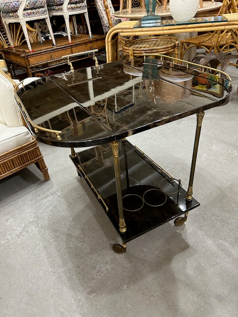 vintage Aldo Tura bar cart