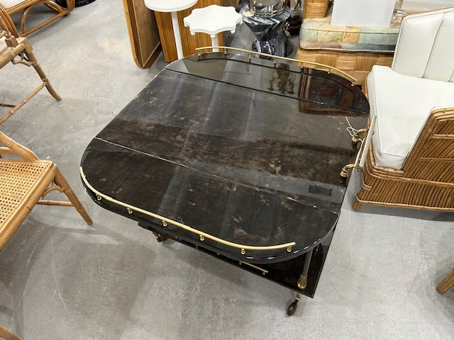 vintage Aldo Tura bar cart