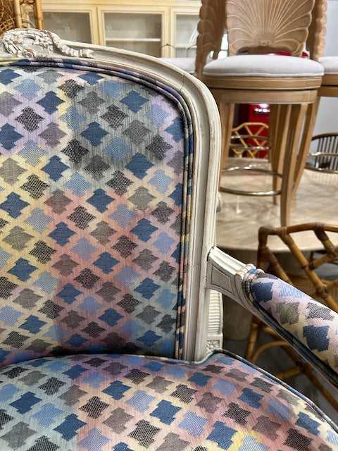 pair petite fauteuils chairs