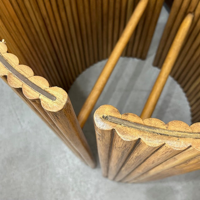 vintage rattan dining table base