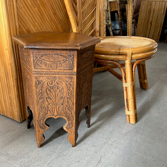 antique Victorian hexagon drink table